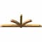 Ekena Millwork Redmond Rough Sawn Timber Gable Bracket, Western Red Cedar, 84"W x 31"H x 4"D x 4"F, 9/12 Pitch GBW084X31X0404RED00RWR - alternate 4